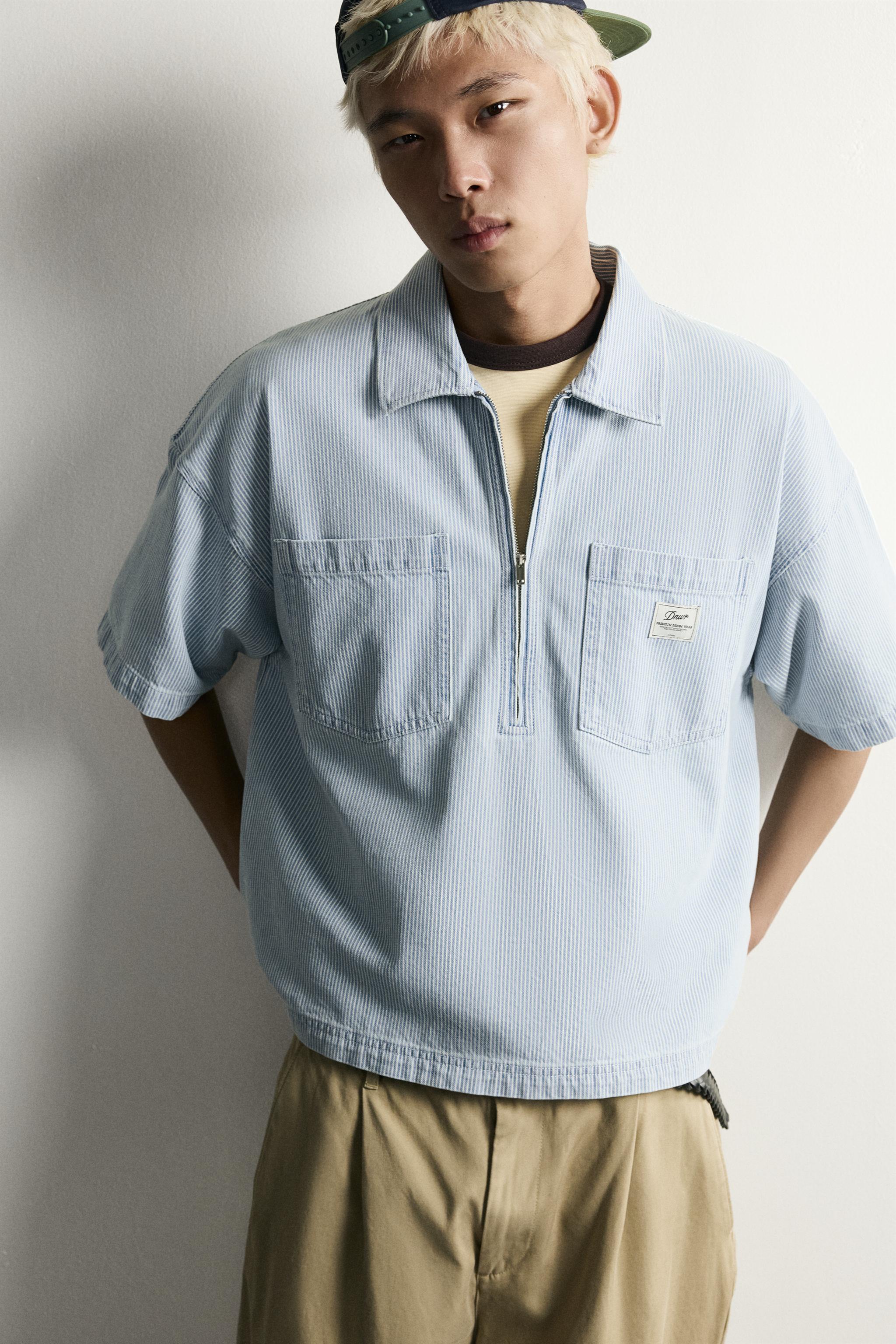 ZIP POLO SHIRT WITH POCKETS