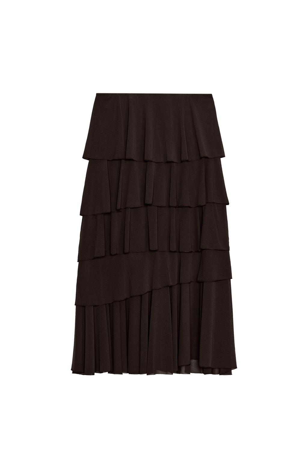 RUFFLED MIDI SKIRT - image 3
