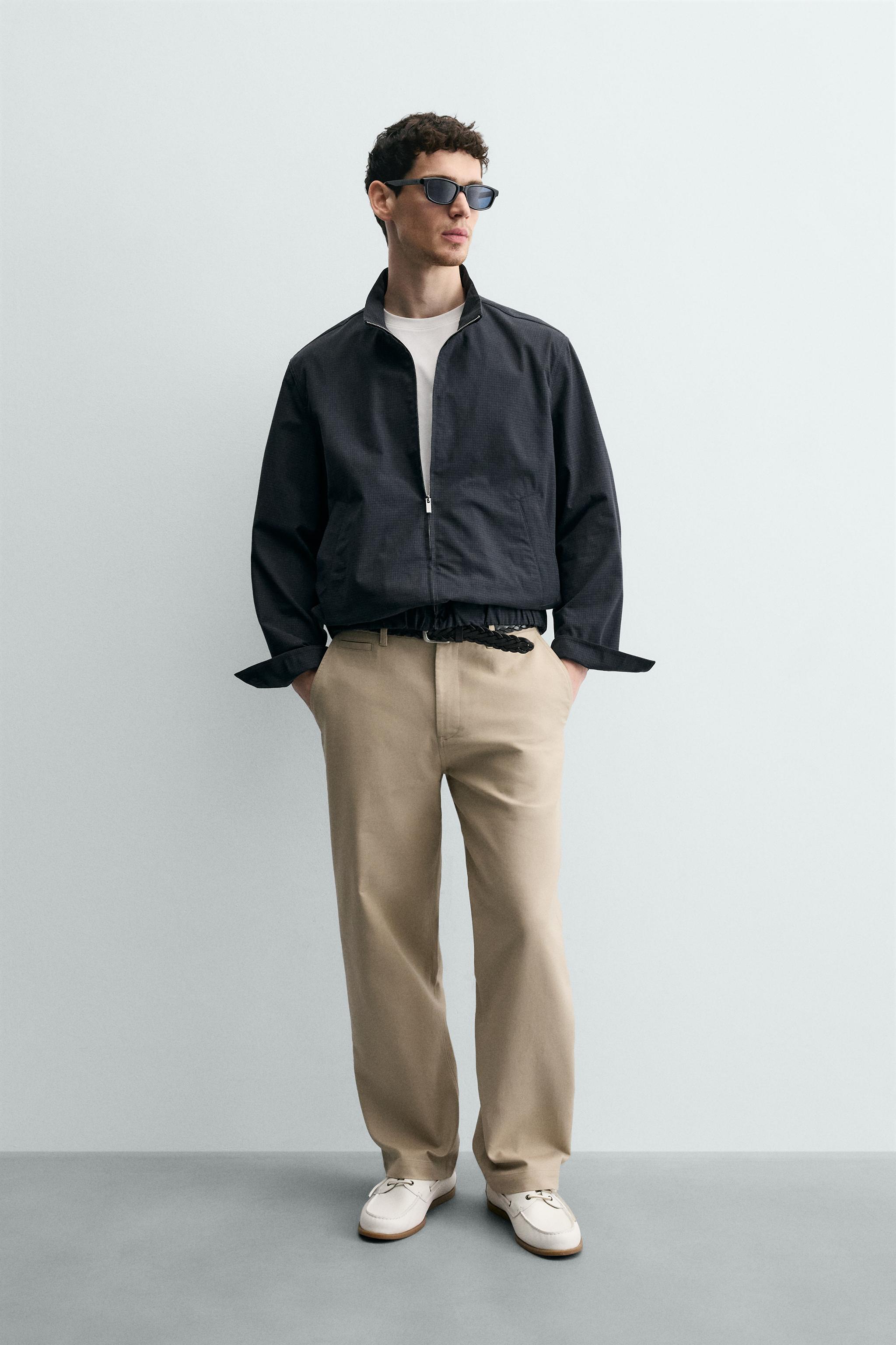 BLOUSON BOMBER REGULAR FIT À CARREAUX