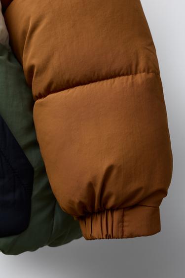 WATER-REPELLENT COLOUR BLOCK PADDED JACKET - Multicoloured by Zara - Image 5