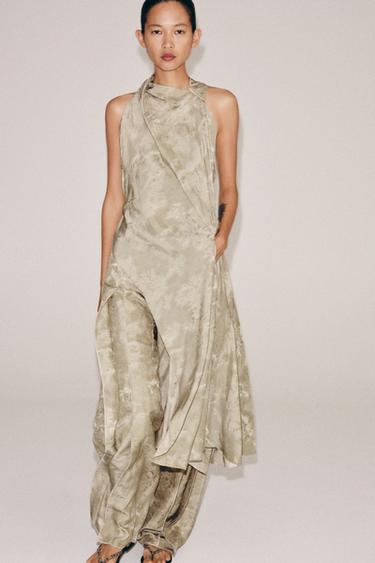 TOP ASYMÉTRIQUE JACQUARD ZW COLLECTION - Beige de Zara - Image 5