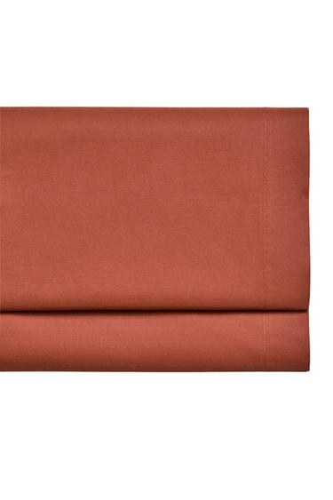 PERCALE COTTON FLAT SHEET (500 THREAD COUNT) - Clay by Zara
