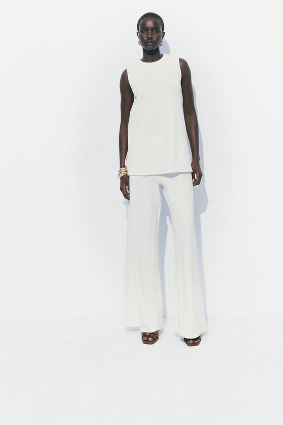 TOP SOFT SANS MANCHES - Écru de Zara - Image 0