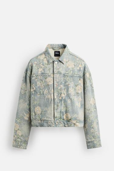 FLORAL PRINT DENIM JACKET - Multicoloured by Zara - Image 6
