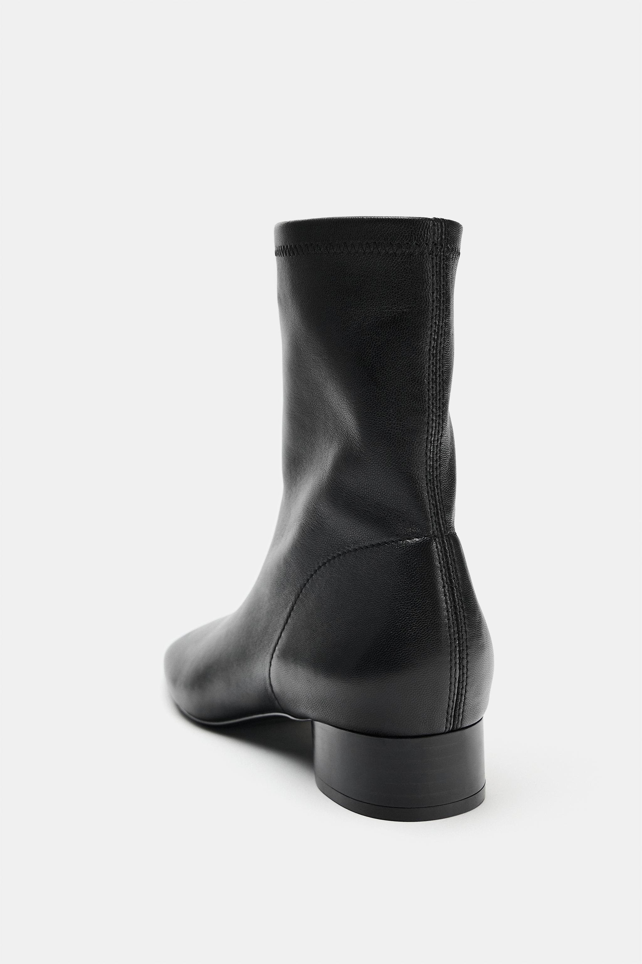 bottines en cuir