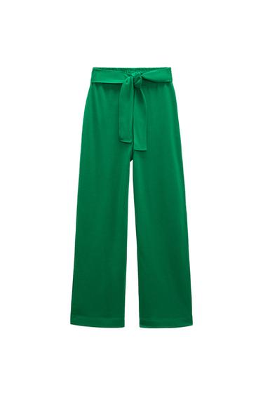 TIED COTTON PANTS