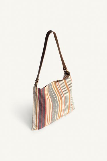 LIMITED EDITION LEATHER TOTE BAG - Multicoloured by Zara