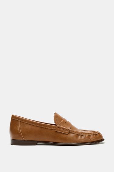 Zara SOFT LOAFERS - Brown