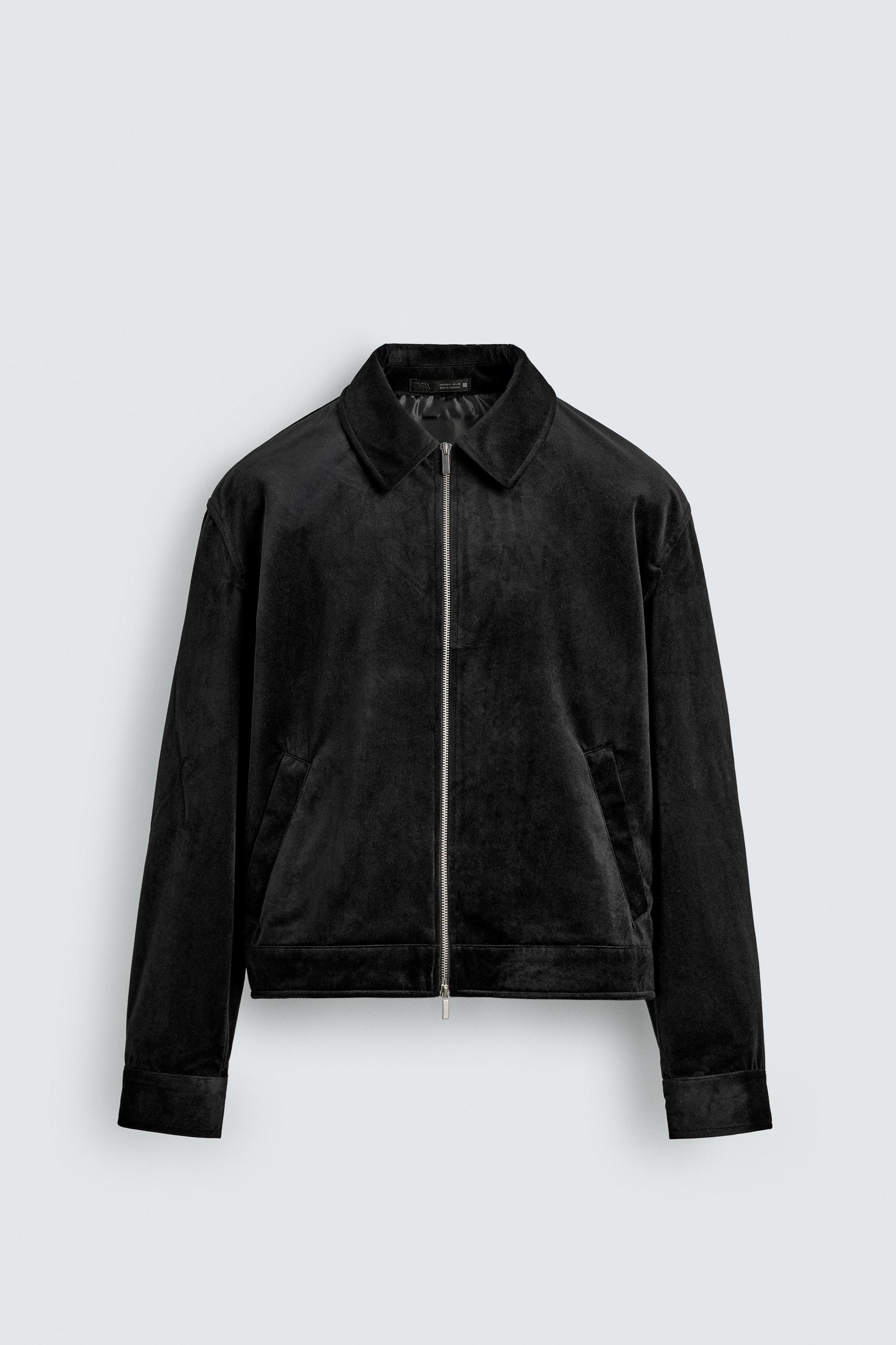 TEXTURED VELVET OVERSHIRT