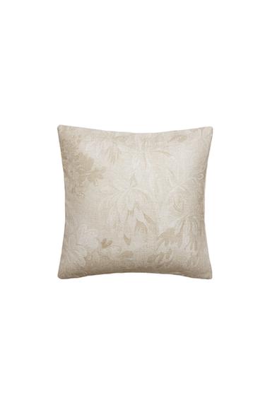 CHENILLE CUSHION COVER - Beige by Zara