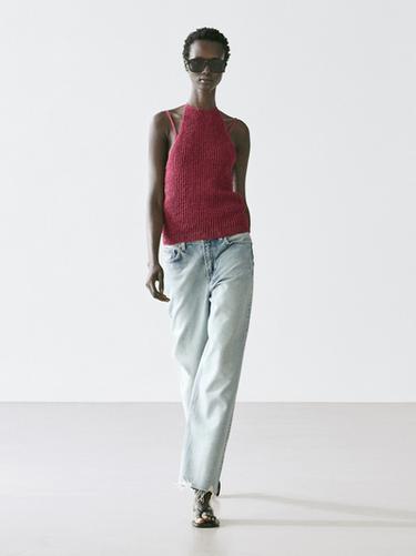 Top punto doble crochet - Frambuesa de Zara - Imagen 0