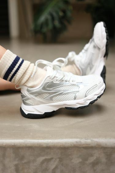 GIÀY THỂ THAO VẢI LƯỚI - Trắng từ Zara