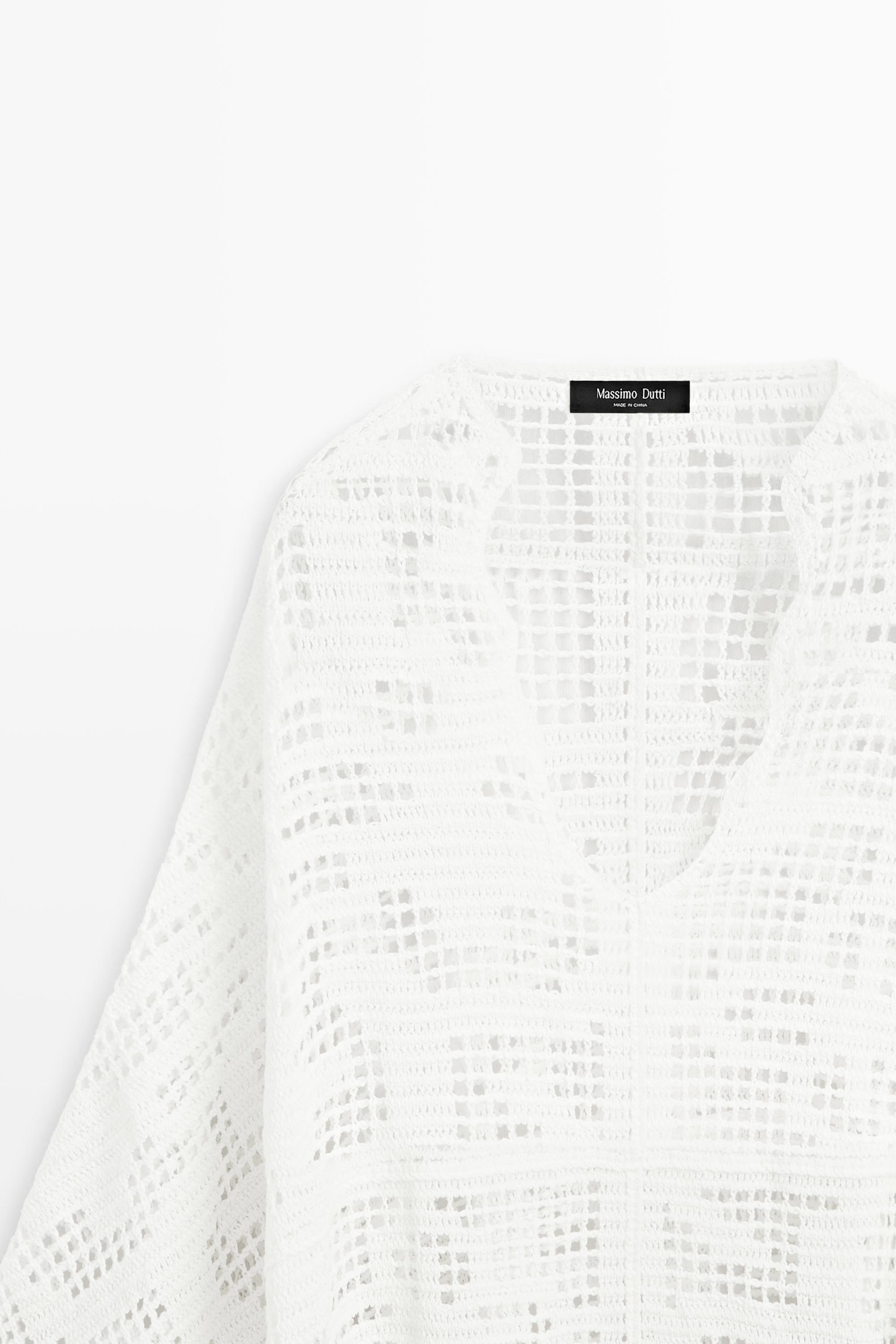 Cape en maille crochet