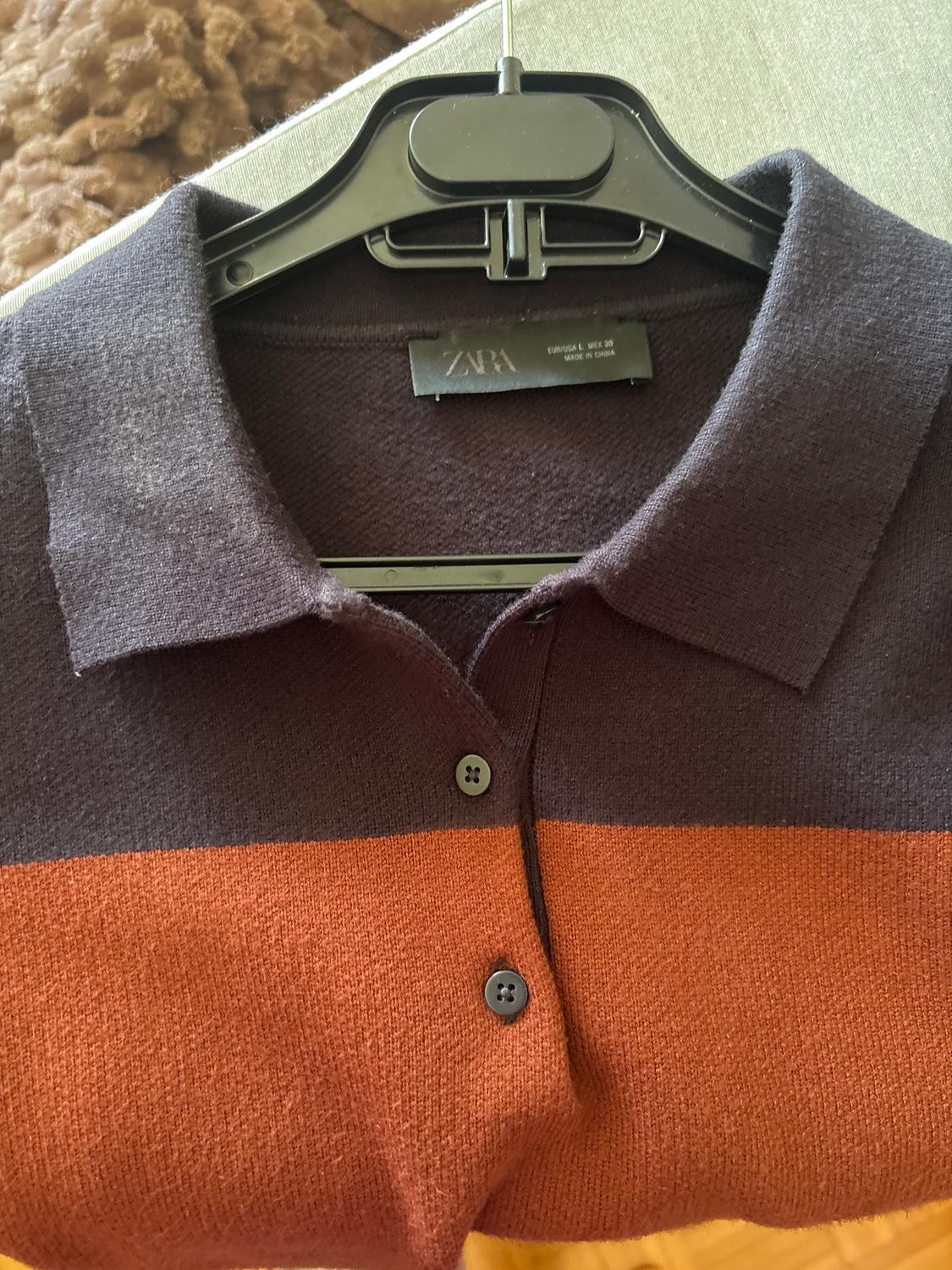 STRIPED KNIT POLO SHIRT - Image 3