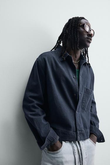 SURCHEMISE EN DENIM LÉGER - Indigo de Zara - Image 5