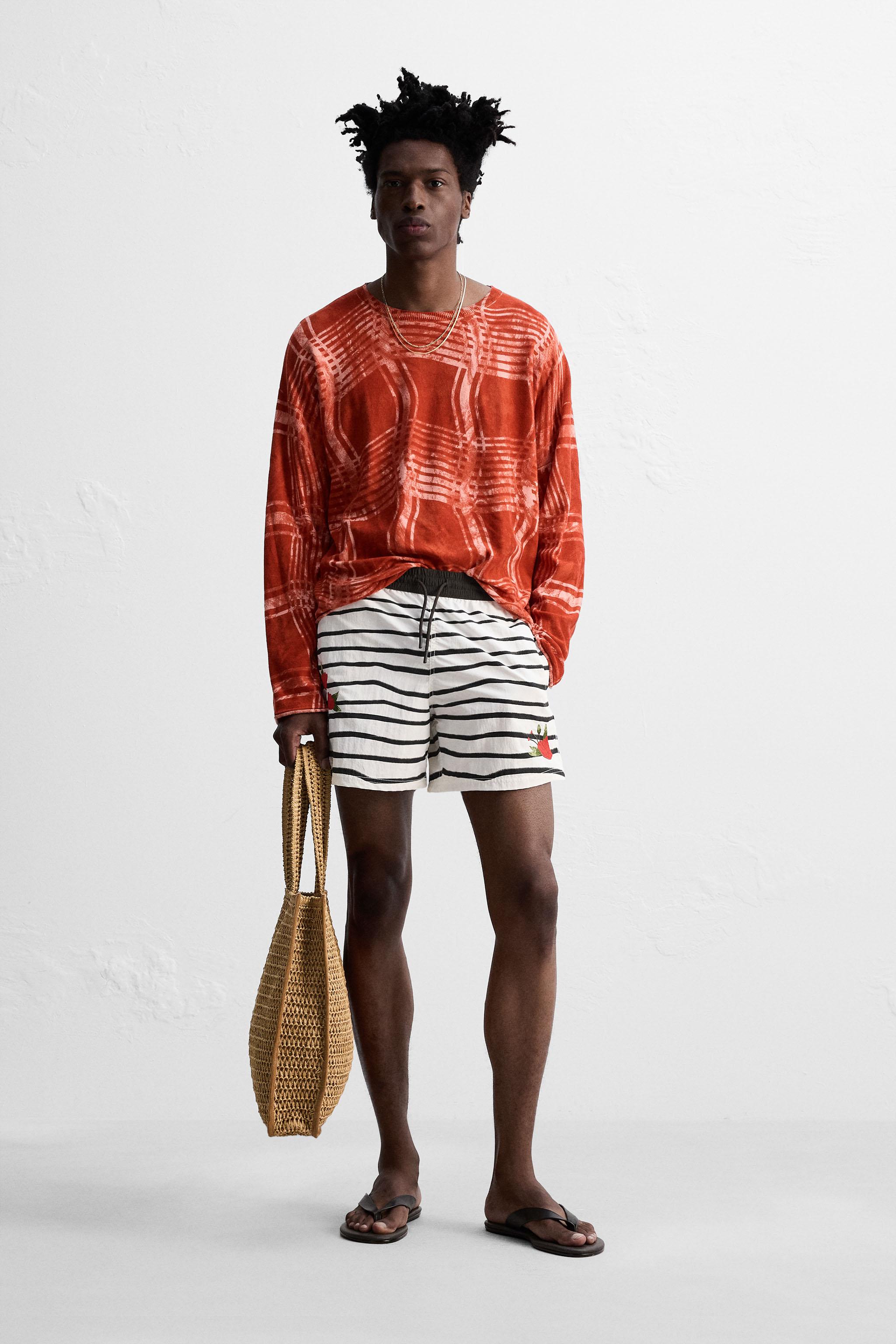 OTIS KWAME KYE QUAICOE PRINTED MID-LENGTH SWIMSUIT