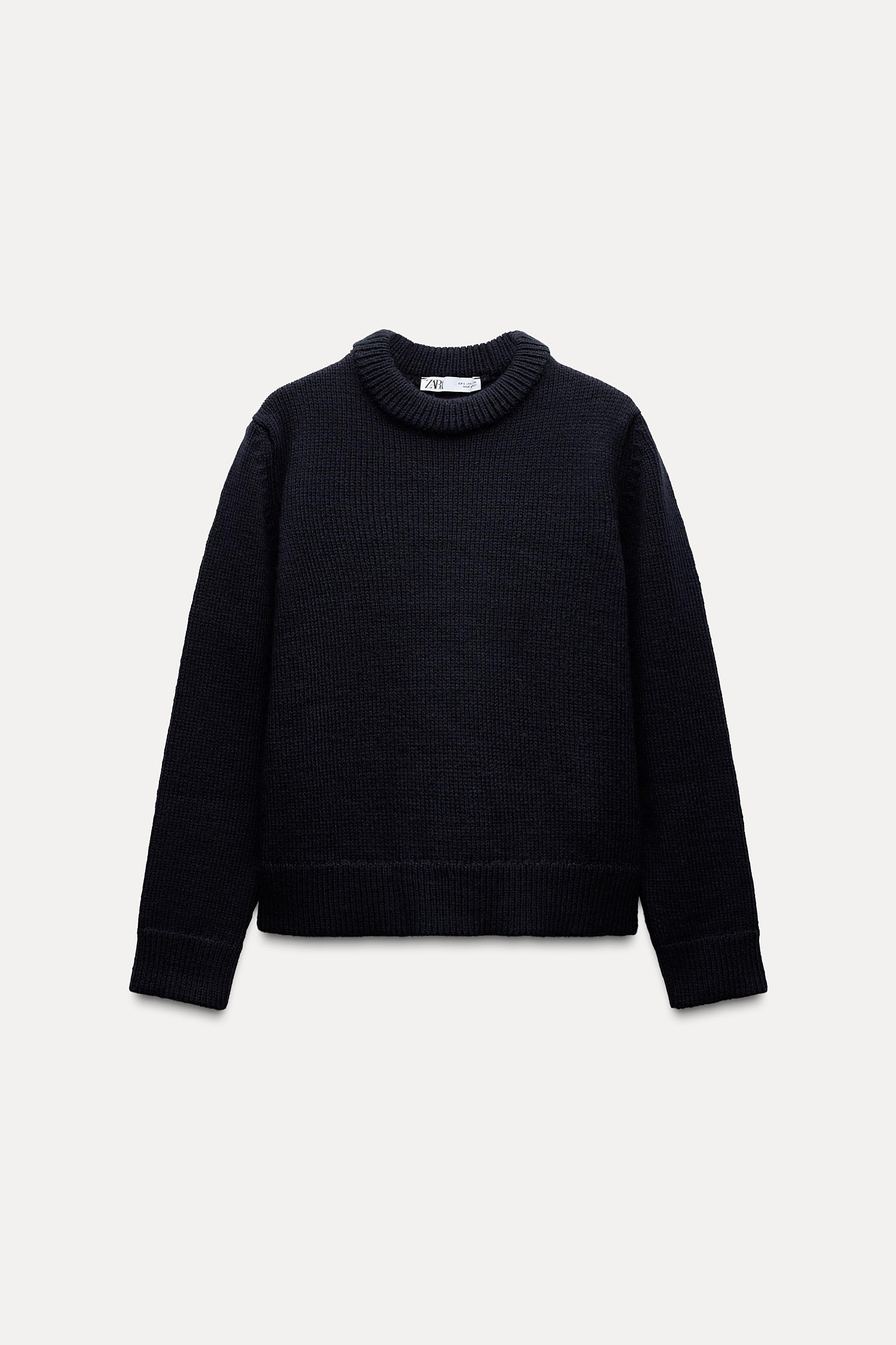 Store Zara Navy Knit Sweater