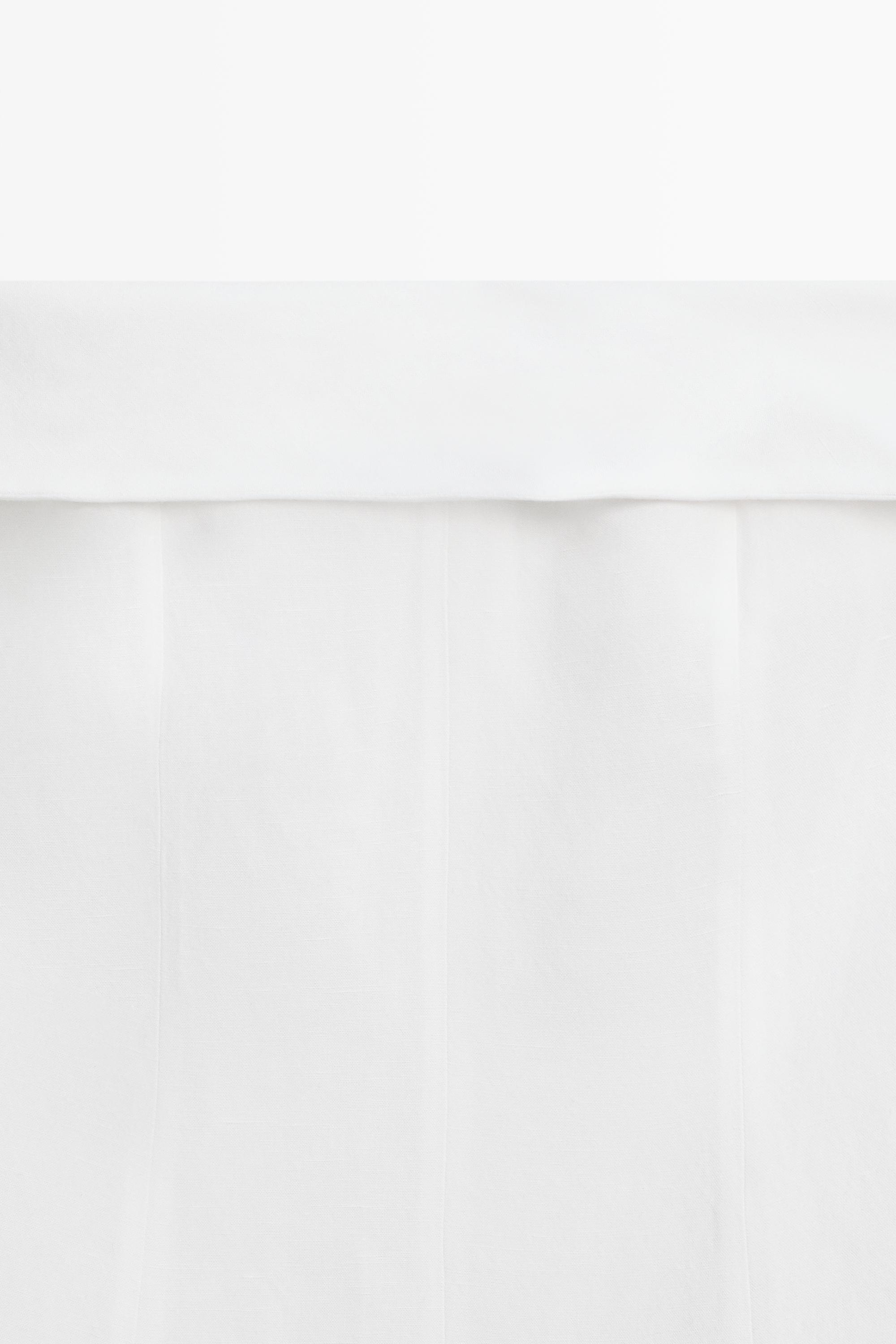Linen strapless midi dress