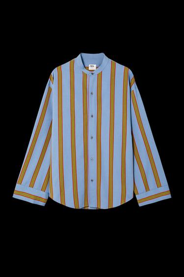 GESTREIFTES HEMD – LIMITED EDITION - Blau / Grün von Zara - Bild 0