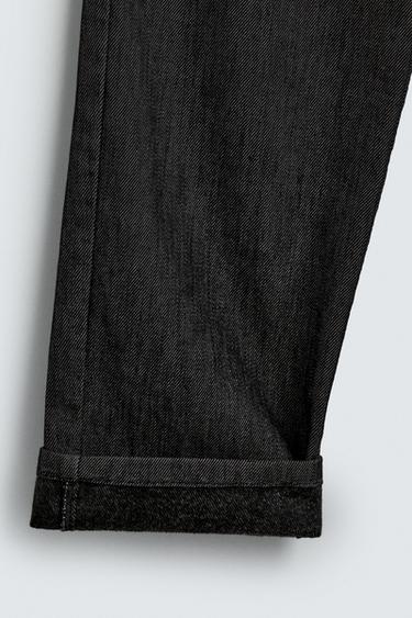 THERMAL STRAIGHT-LEG JEANS - Black by Zara - Image 12