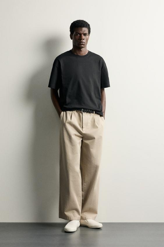 BASIC HEAVYWEIGHT T-SHIRT /03 - Black by Zara - Image 0