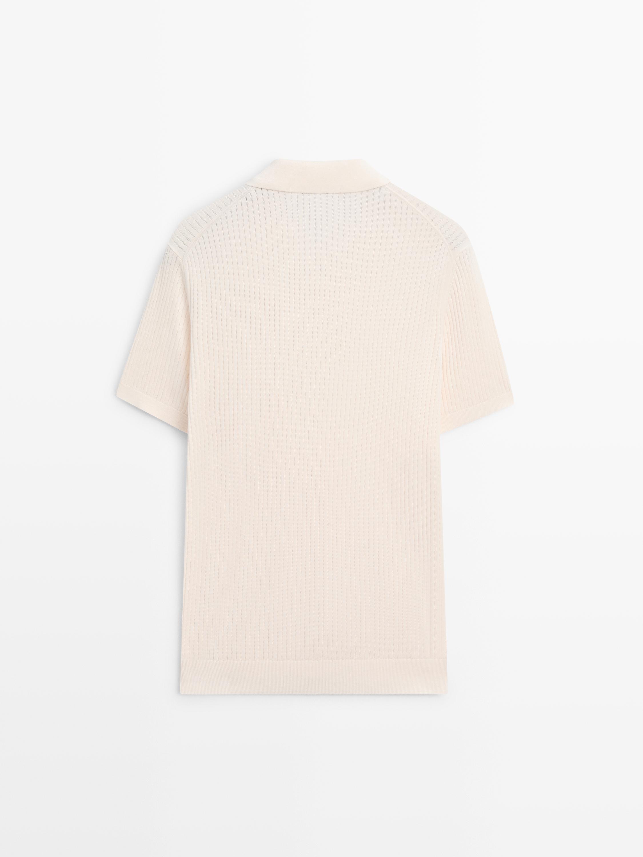 Quarter-zip knit polo sweater