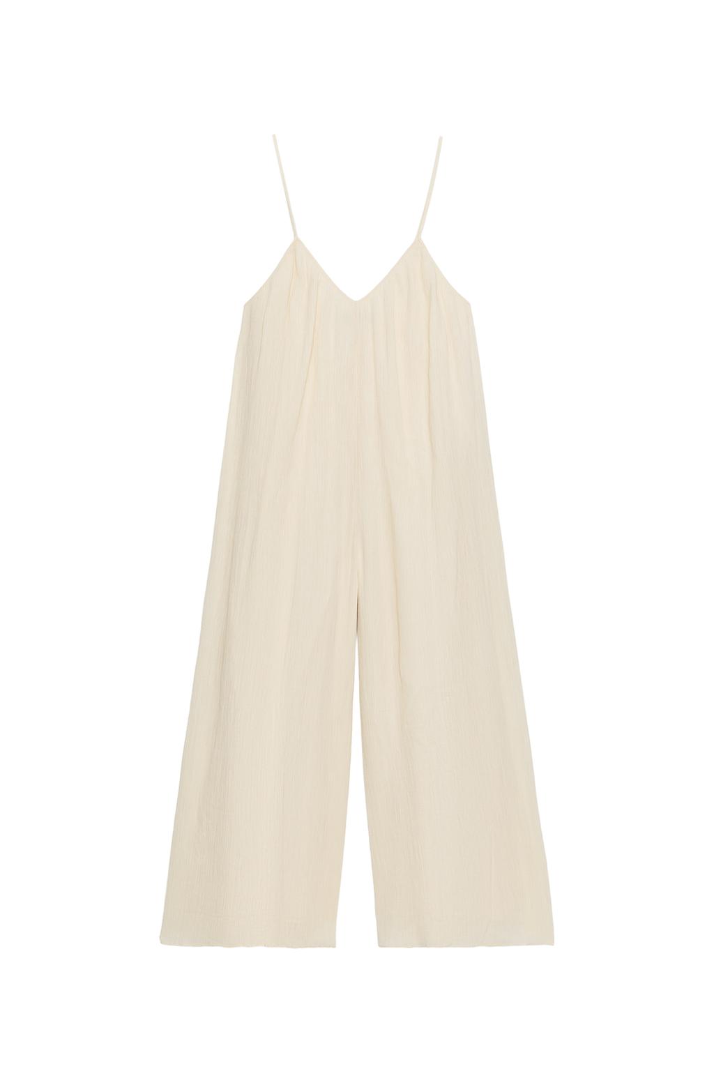 LONG TEXTURED STRAP JUMPSUIT - image 3