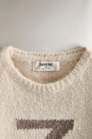 PULL ENFANT LETTRE Z - Blanc cassé de Zara - Image 1
