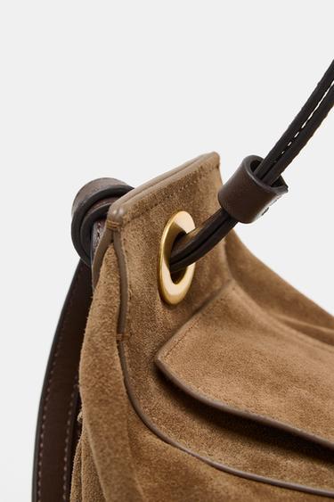 SAC À MAIN EN CUIR ALLONGÉ - SABLE/MARRON de Zara - Image 5