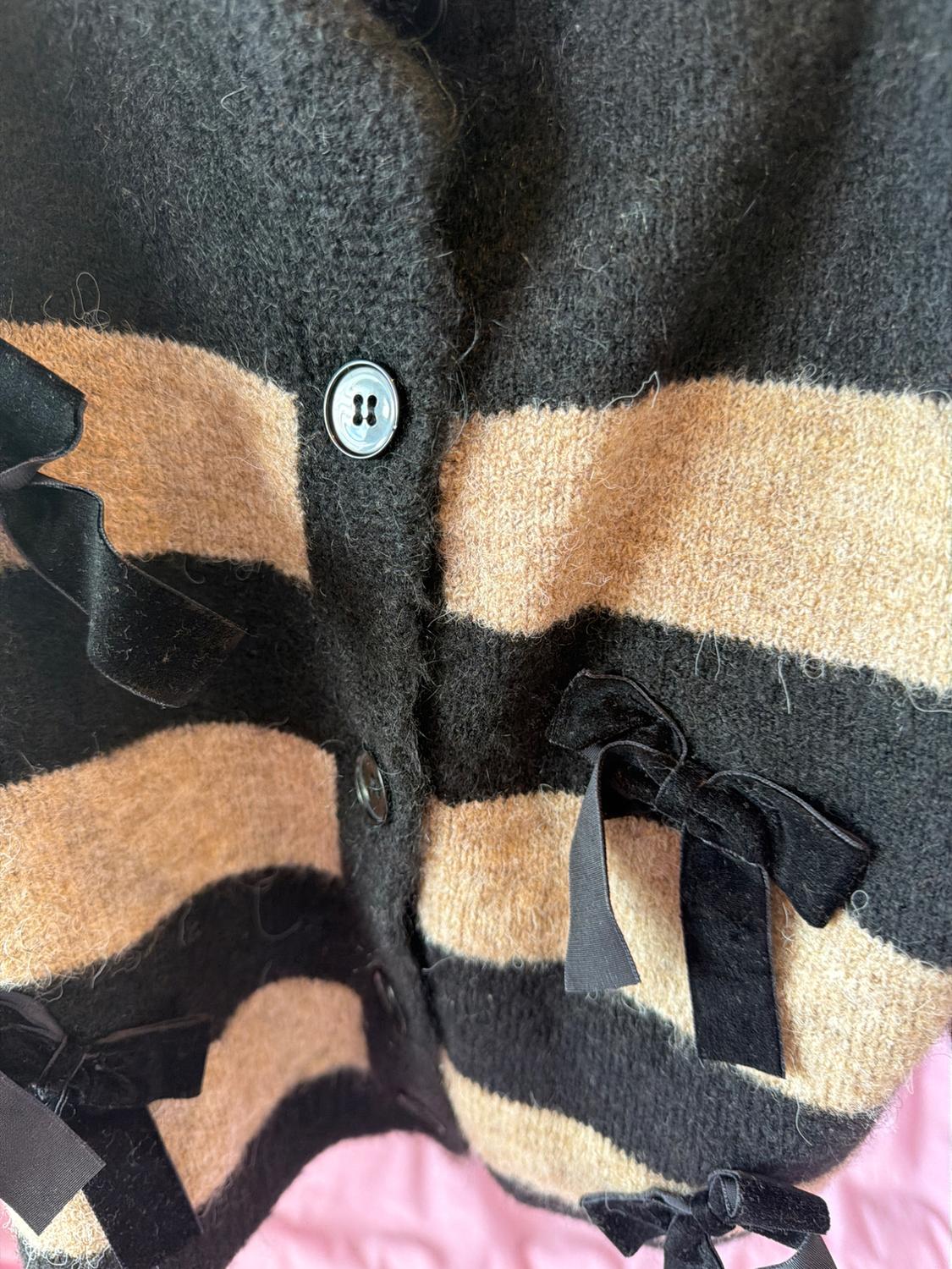 STRIPED KNIT CARDIGAN - Image 6