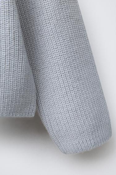 CARDIGAN PURL - Blue / Grey by Zara - Image 3