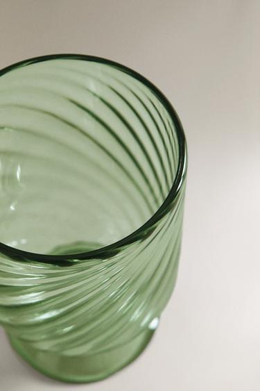 VERRE À PIED ACRYLIQUE ONDES - Vert de Zara - Image 2