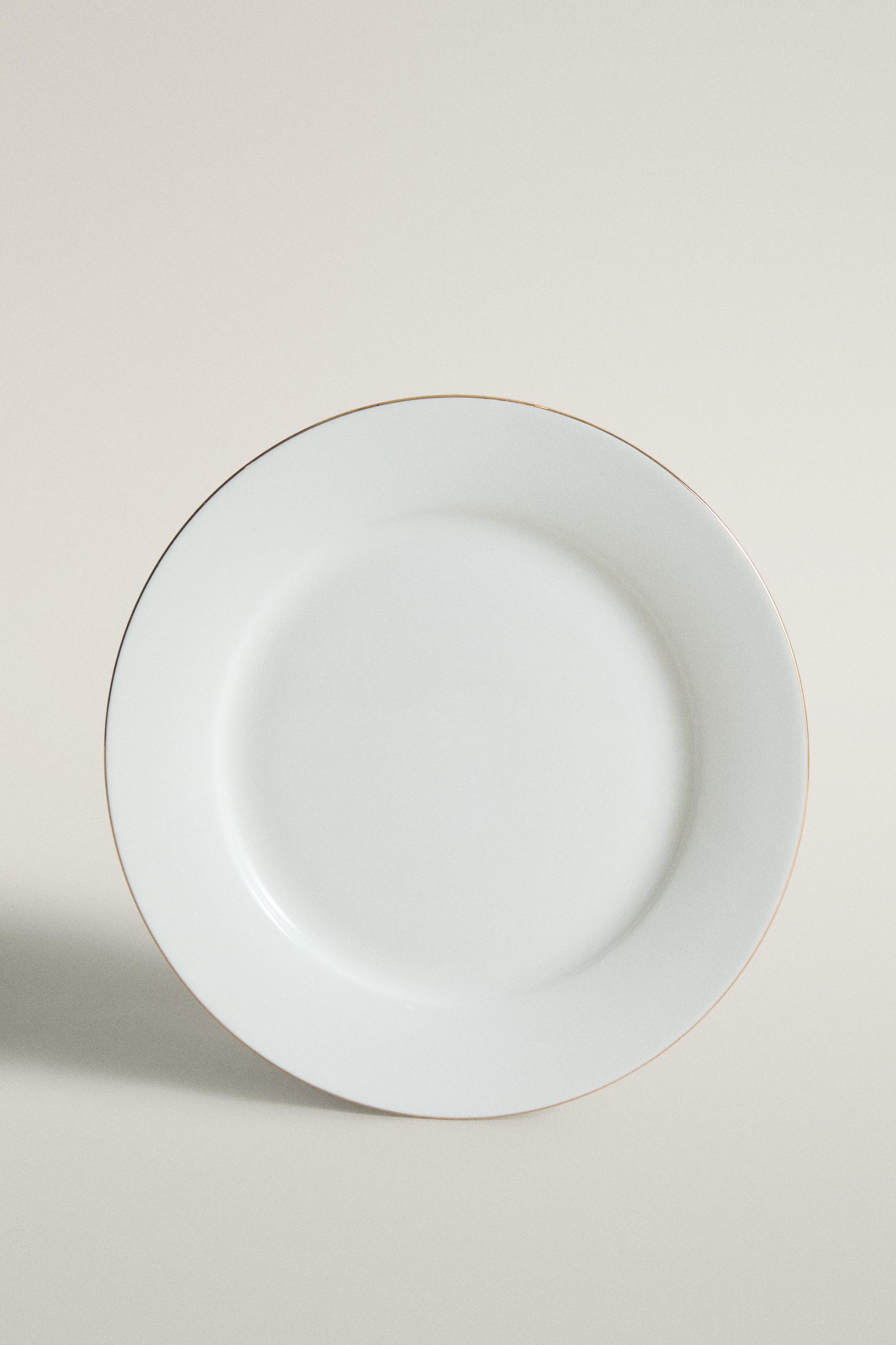ASSIETTE À DESSERT PORCELAINE BONE CHINA BORD