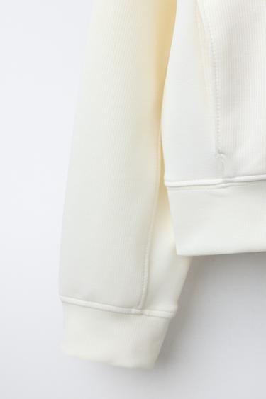 SLOGAN PRINT HOODIE - Ecru by Zara - Image 3