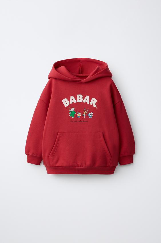 BABAR™ EMBROIDERED HOODIE - Red de Zara - Imagen 0