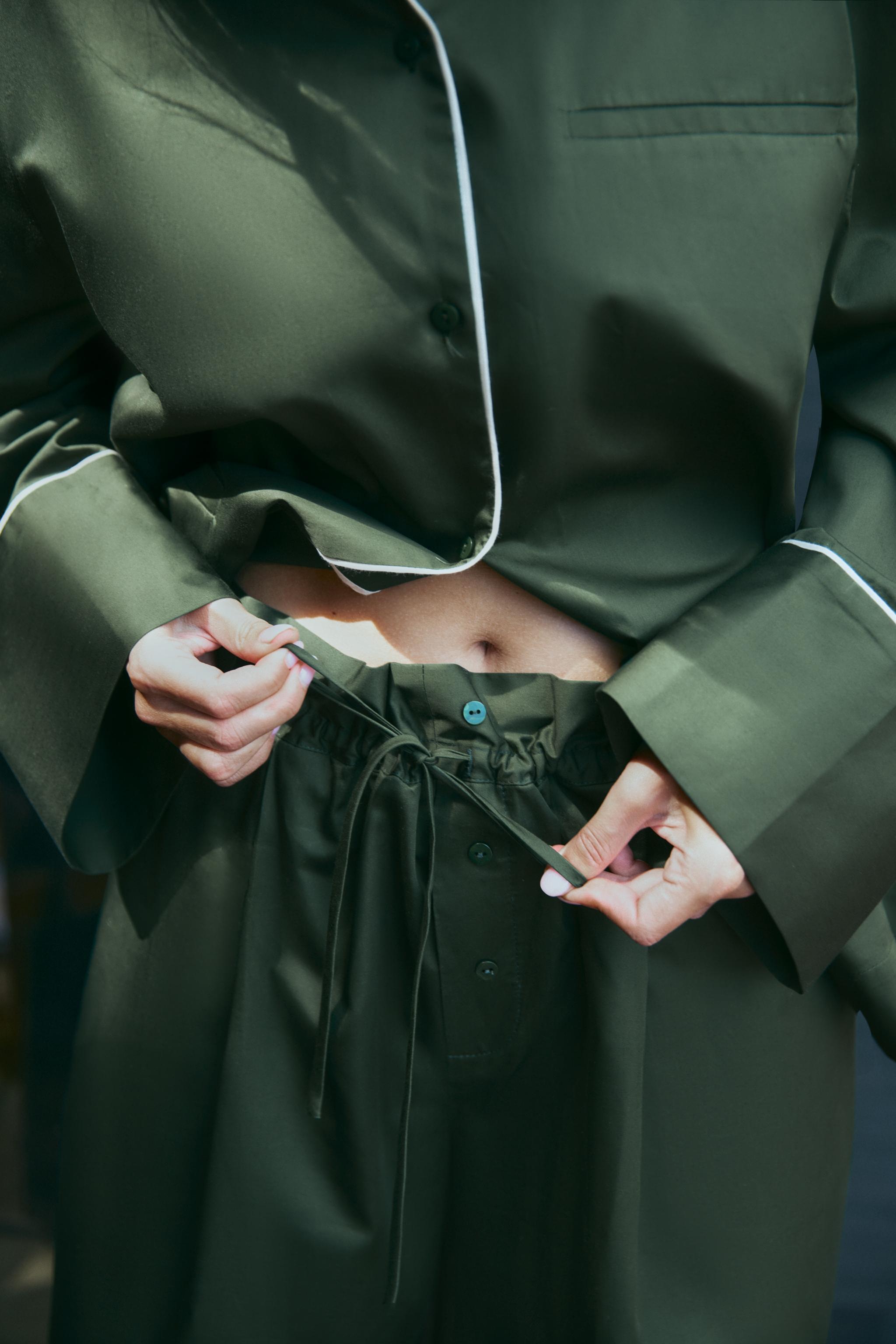 CONTRAST POPLIN SHIRT