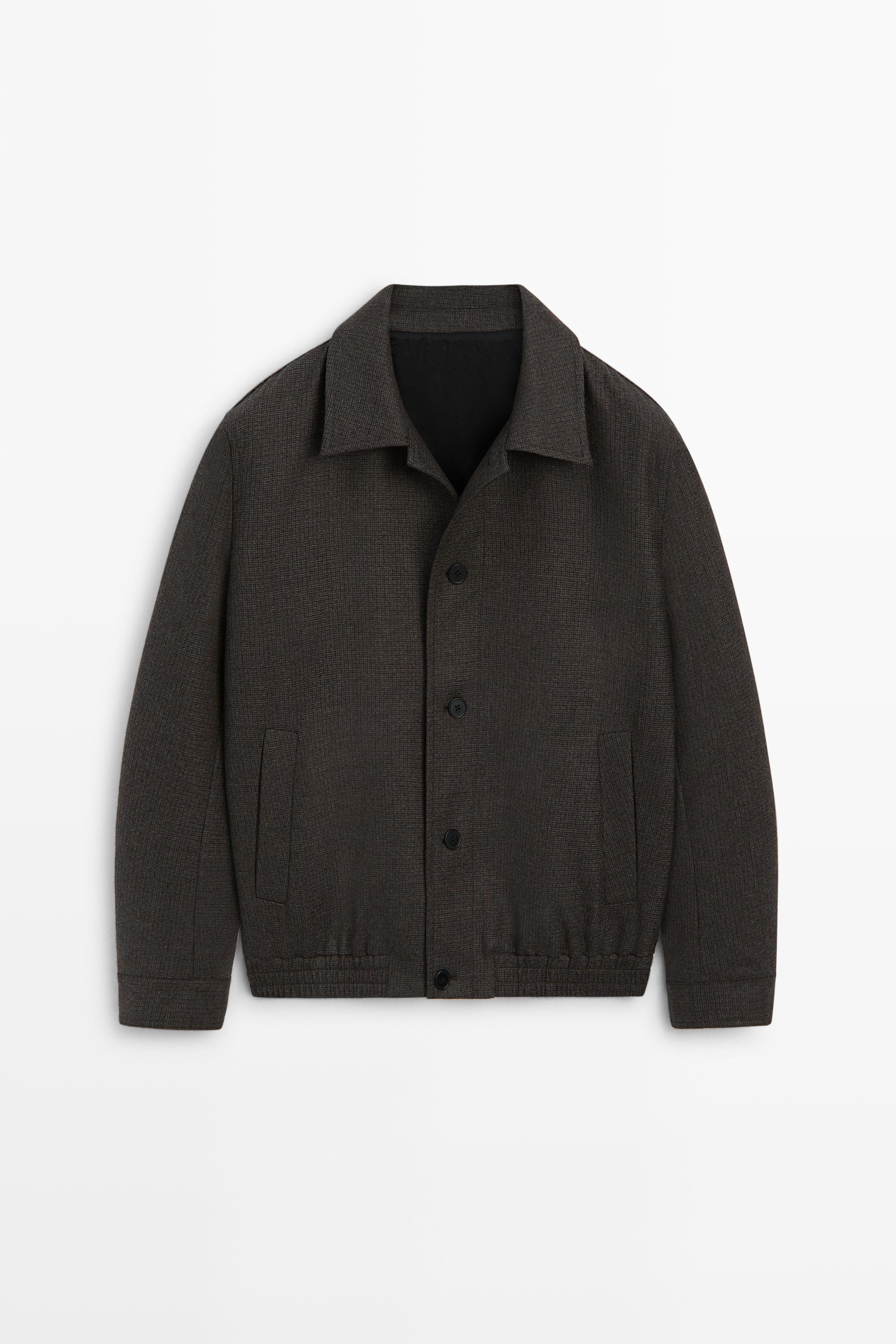 Blouson bomber en flanelle