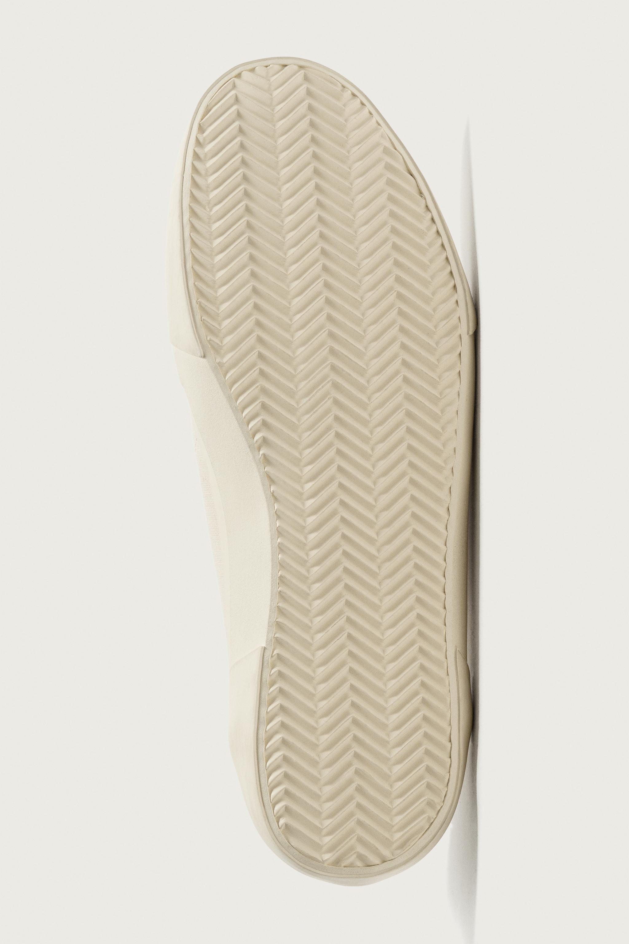 LEATHER MIXED MATERIAL SNEAKERS