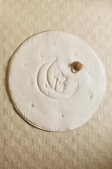 CHILDREN'S MOON PLAY RUG - Taupe grey by Zara - Image 5