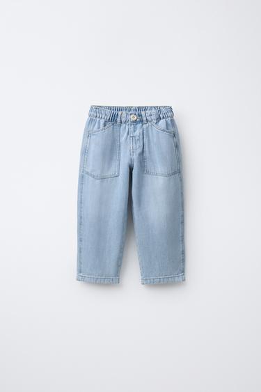 JEANS BAGGY FLUIDO - Azul claro de Zara