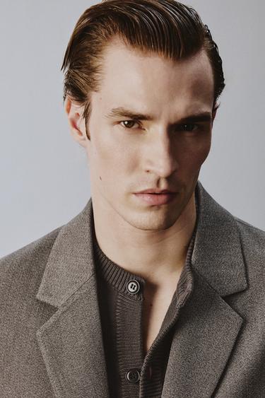 VESTE DE COSTUME STRUCTURÉE COUPE DÉCONTRACTÉE - Marron / Taupe de Zara - Image 5