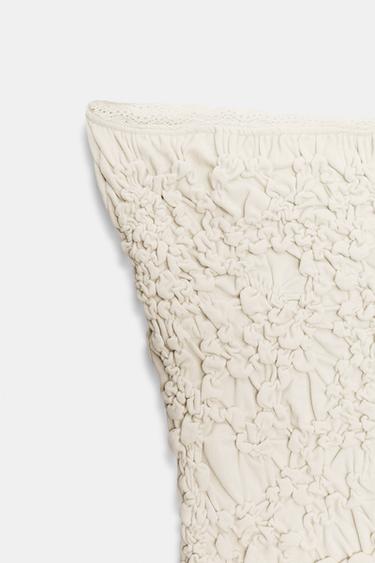 ASYMMETRIC BANDEAU TOP - Ecru by Zara - Image 5