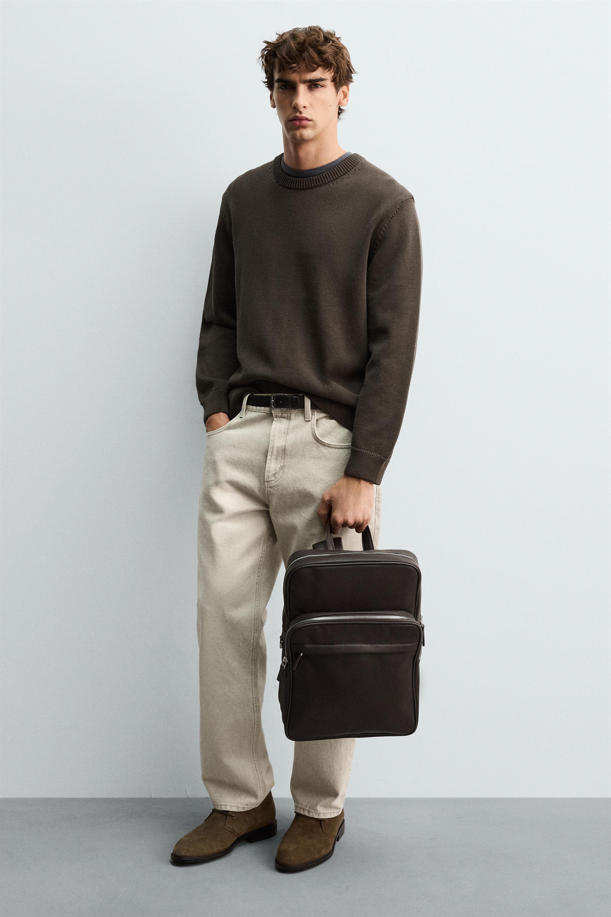 MOCHILA TEXTURA - Marrom | ZARA Brasil