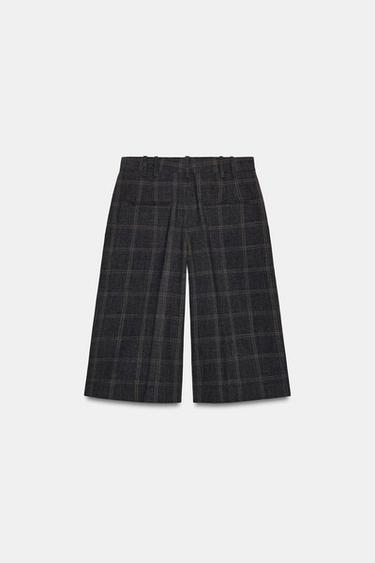 ZW COLLECTION CHECK BERMUDA SHORTS - Grey marl by Zara - Image 7