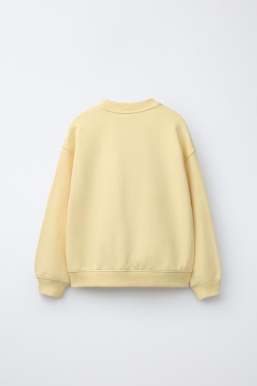 SWEAT JOGGING À INSCRIPTION - Jaune de Zara - Image 1