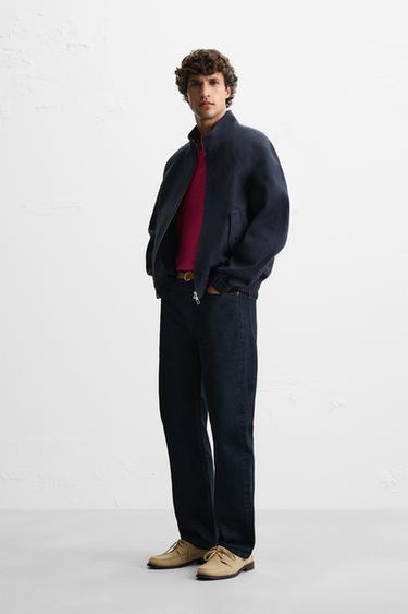 BLOUSON STRUCTURÉ - Bleu marine de Zara - Image 3