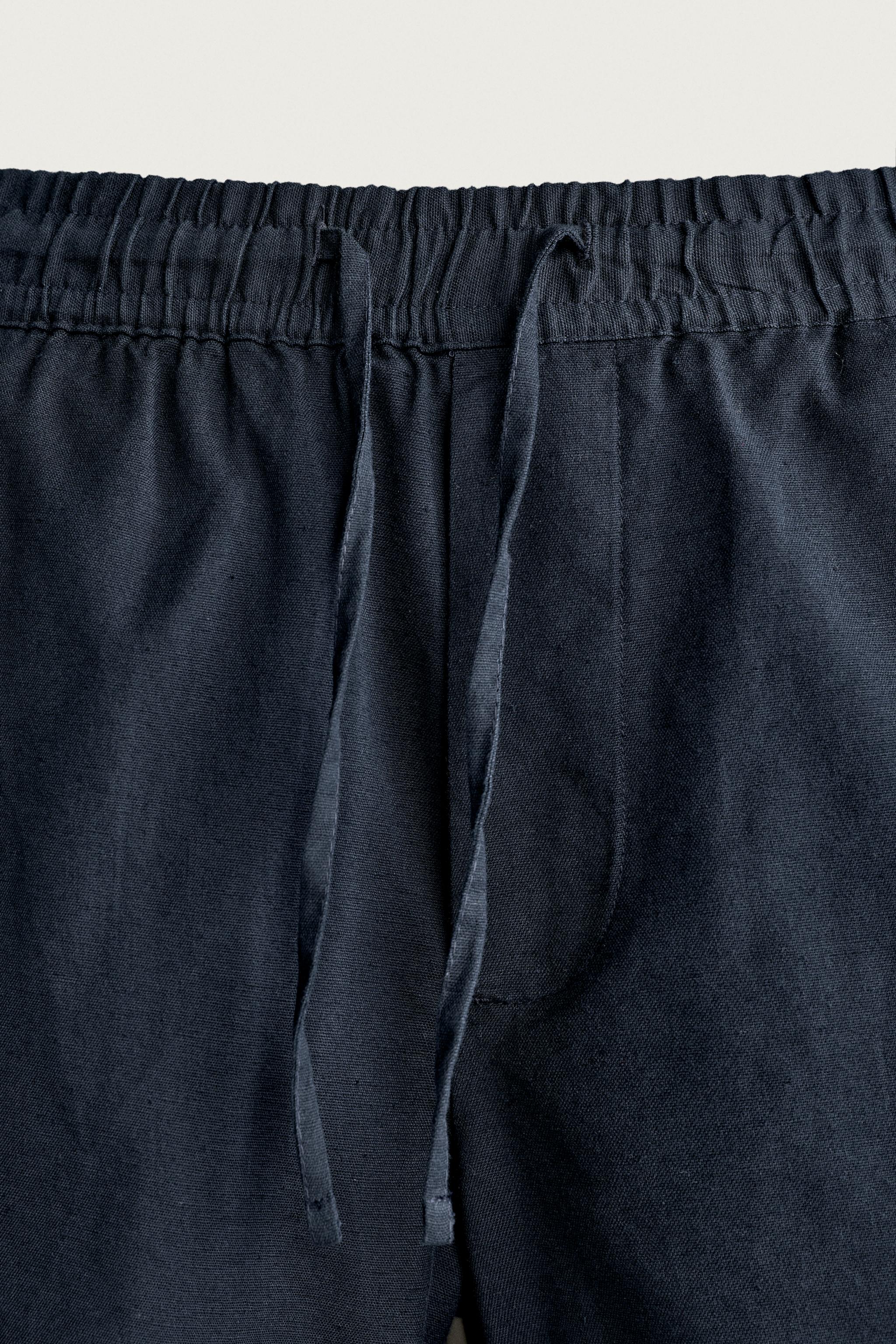 Мужские шорты Zara FISH EMBROIDERY SHORTS — фото 7