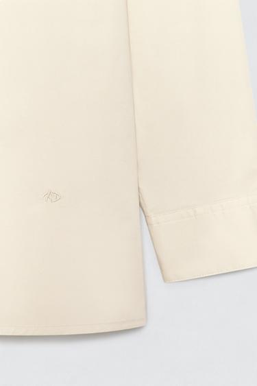 CHEMISE EN POPELINE COUPE DÉCONTRACTÉE SOSHIOTSUKI X ZARA - Vanille de Zara - Image 5