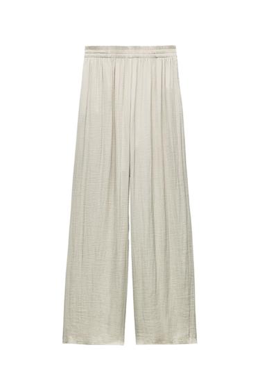 WIDE-LEG TROUSERS WITH ELASTIC WAISTBAND