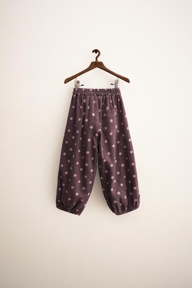ZARA TIMELESS - PANTALON BALLON À POIS - Aubergine de Zara - Image 1